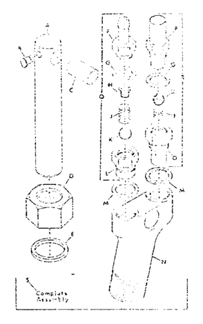 Da754 Pump Assembly Diagram and Parts List for 98564770  Craftsman Sprayer