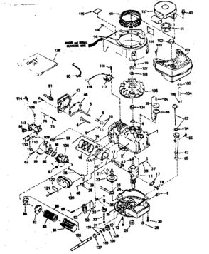 Part Location Diagram of 33536 Tecumseh Shaft, P.T.O.