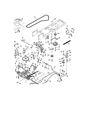 Ground Drive Diagram and Parts List for 917273638  Craftsman Lawn Tractor