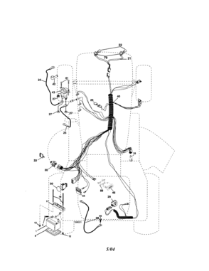 Electrical Diagram and Parts List for 917273623  Craftsman Lawn Tractor