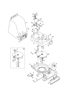 Bag/impeller/housing Diagram and Parts List for 247770330  Craftsman Leaf Blower / Vacuum