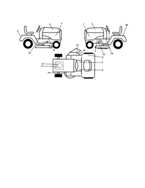 Decals Diagram and Parts List for 917257401  Craftsman Lawn Tractor
