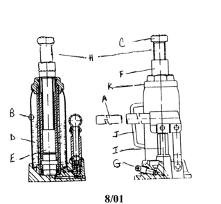 Jack Diagram and Parts List for 21450283  Craftsman Jack