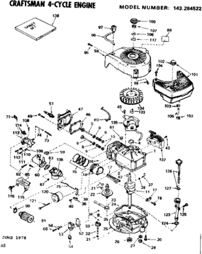 Part Location Diagram of 610946A Tecumseh Stator Plate Assembly. (Solid State)