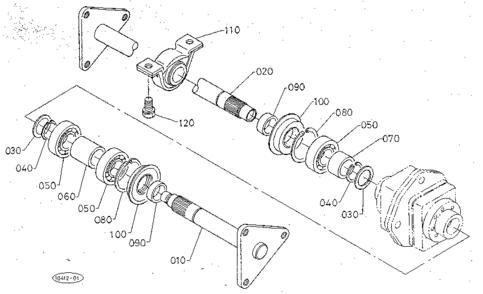 Rear Axle Diagram and Parts List for 3904  Craftsman Lawn Mower