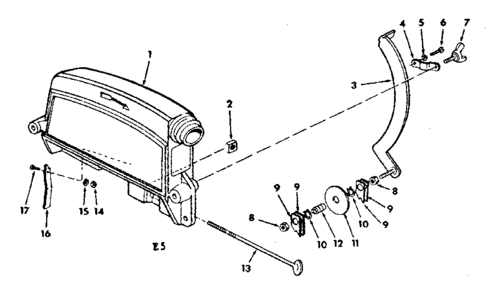 Guard Assembly Diagram and Parts List for 11319707-0  Craftsman Saw