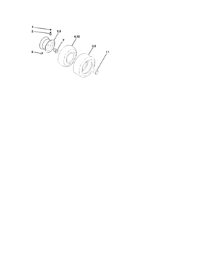 Wheels And Tires Diagram and Parts List for 917273820  Craftsman Lawn Tractor