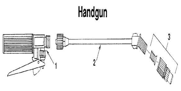 Handgun Diagram and Parts List for 471261350  Craftsman Pressure Washer