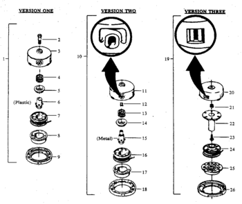 Cutting Head Assembly Diagram and Parts List for 234795341  Craftsman Trimmer