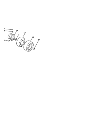 Wheels And Tires Diagram and Parts List for 917270412  Craftsman Lawn Tractor