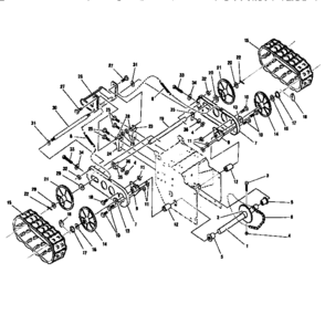 Track Diagram and Parts List for 88419  Craftsman Snow Blower