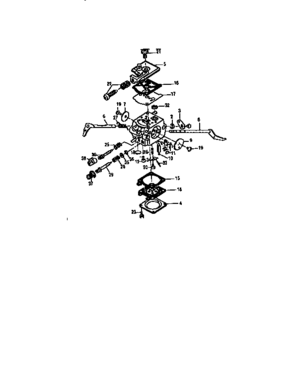 Carburetor Diagram and Parts List for 989795040  Craftsman Trimmer