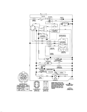 Schematic-tractor Diagram and Parts List for 917276630  Craftsman Lawn Tractor