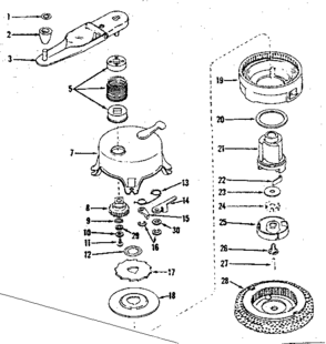 No-pull Starter No. 590365 Diagram and Parts List for 143126021  Craftsman Engine