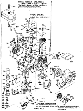 Part Location Diagram of 31754A Craftsman Blower hosng