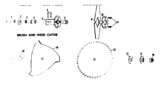 Brush And Weed Cutter Diagram and Parts List for 778280051  Craftsman Trimmer