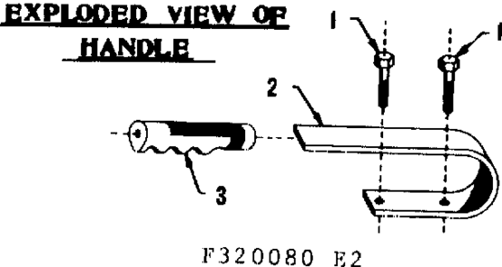 Handle Diagram and Parts List for 580320080  Craftsman Engine