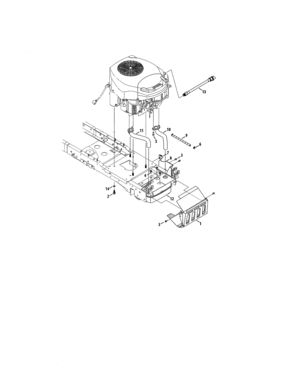 Engine/muffler/exhaust Pipe Diagram and Parts List for 247204470  Craftsman Lawn Tractor