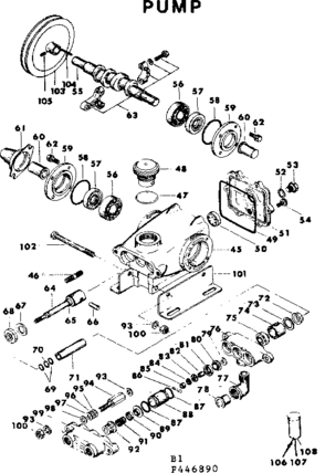 Pump Diagram and Parts List for 471446890  Craftsman Pressure Washer