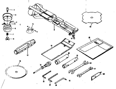 Optional Accessories Diagram and Parts List for 636796234  Craftsman Trimmer