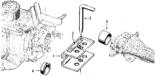 Tow hitch attachment (figure 15) Diagram and Parts List for 98729909  Craftsman Tiller
