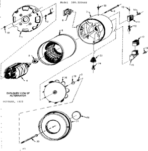 Part Location Diagram of 37810 Tecumseh Crankshaft