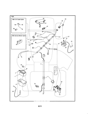 Electrical Diagram and Parts List for 917289071  Craftsman Lawn Tractor
