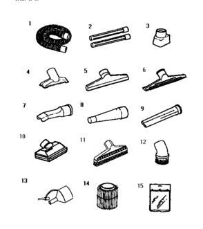 Accessories And Attachments Diagram and Parts List for 113177805  Craftsman Filters & Accessories