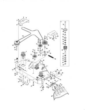 Part Location Diagram of 703-09626A MTD Chute Mounting Bracket