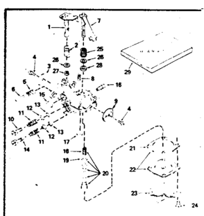 Carburetor No. 632208 Diagram and Parts List for 143784102  Craftsman Engine