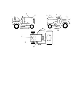 Decals Diagram and Parts List for 917277130  Craftsman Lawn Tractor