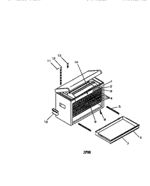 Part Location Diagram of T16514 Craftsman Tool chest lock bar