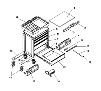 Part Location Diagram of F1402 Craftsman Inst sheet