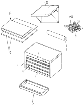 Part Location Diagram of M4763 Craftsman Mat vinyl