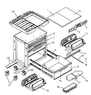 Part Location Diagram of M15497A2 Craftsman Power module