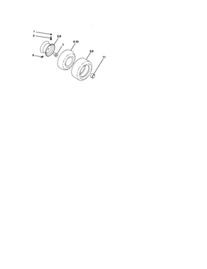 Wheels And Tires Diagram and Parts List for 917287072  Craftsman Lawn Tractor