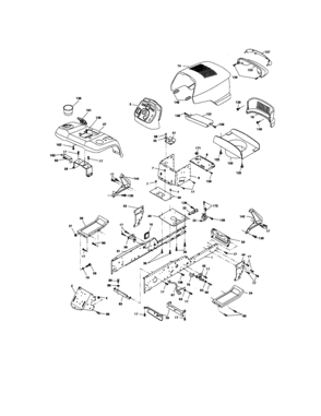 Chassis And Enclosures Diagram and Parts List for 917276071  Craftsman Lawn Tractor