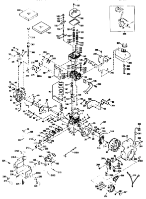 4-cycle Engine (div 71/143) Diagram and Parts List for 143961201  Craftsman Engine
