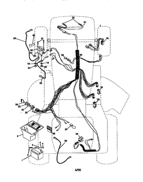 Electrical Diagram and Parts List for 917270632  Craftsman Lawn Tractor