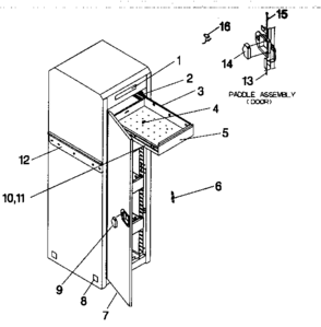 Tool Chest Diagram and Parts List for 706957370  Craftsman Tool Stand & Cart