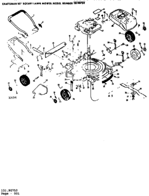 Part Location Diagram of 72506 Generac Control Panel