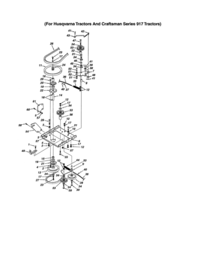 Pulleys/belts Diagram and Parts List for 486248371  Craftsman Snow Blower