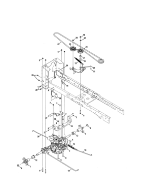 Part Location Diagram of 918-07233A MTD TRANS ASM-HYD  K58