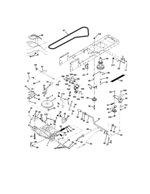 Ground Drive Diagram and Parts List for 917273750  Craftsman Lawn Tractor