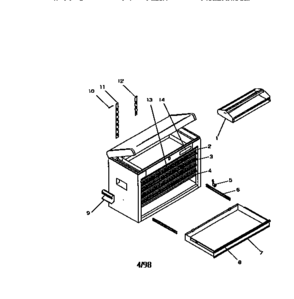 Unit Parts Diagram and Parts List for 706657611  Craftsman Tool Stand & Cart