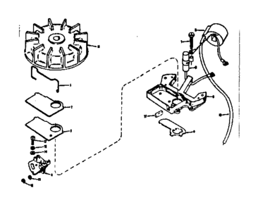 Magneto Diagram and Parts List for 91762805  Craftsman Chainsaw