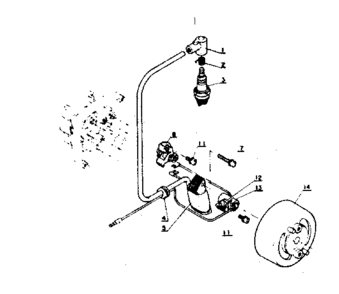 Magneto Diagram and Parts List for PB-202  Craftsman Leaf Blower / Vacuum