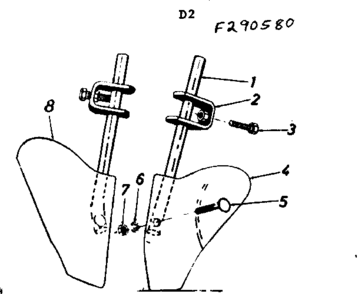 Furrower Plows Diagram and Parts List for 917290570  Craftsman Tiller