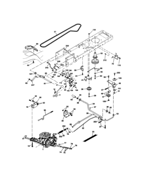 Ground Drive Diagram and Parts List for 917274400  Craftsman Lawn Tractor