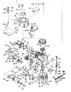Part Location Diagram of 32455A Craftsman Blower housing